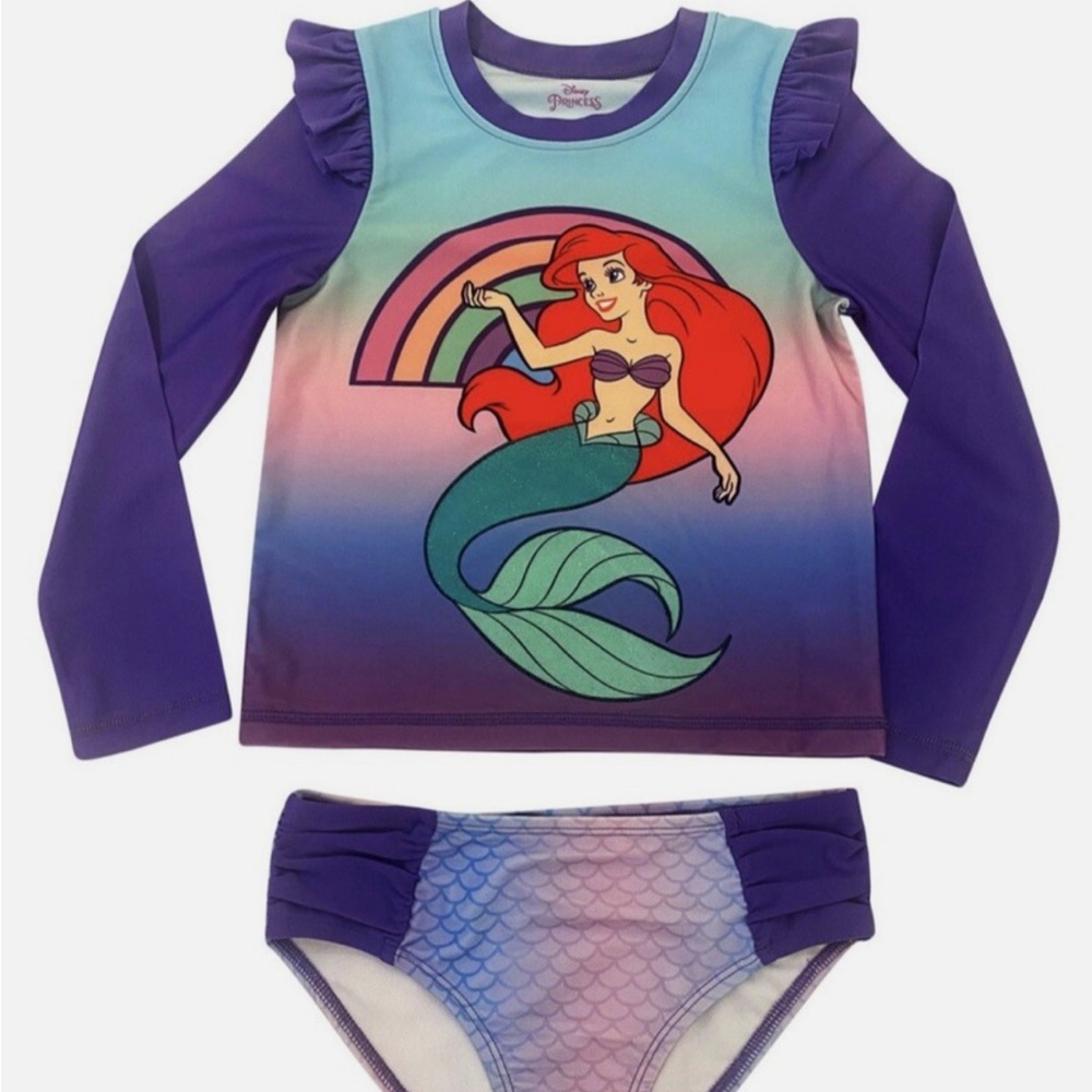 Disney Ariel Kids Swim Set - Purple and Blue